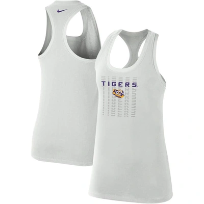 Shop Nike Gray Lsu Tigers Game Time Tank Top