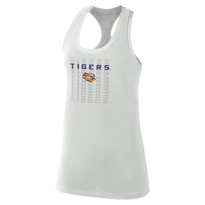 Shop Nike Gray Lsu Tigers Game Time Tank Top