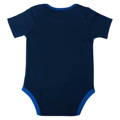Shop Outerstuff Infant Navy/blue/gray Dallas Mavericks Bank Shot Bodysuit, Hoodie T-shirt & Shorts Set
