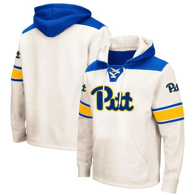 Shop Colosseum Cream Pitt Panthers 2.0 Lace-up Pullover Hoodie