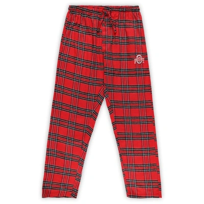 Shop Profile Scarlet/black Ohio State Buckeyes Big & Tall 2-pack T-shirt & Flannel Pants Set