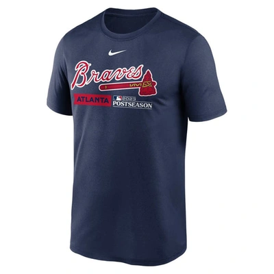 Shop Nike Navy Atlanta Braves 2023 Postseason Authentic Collection Dugout T-shirt