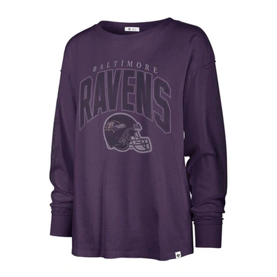 Shop 47 ' Purple Baltimore Ravens Tom Cat Lightweight Long Sleeve T-shirt
