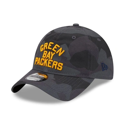 Shop New Era Camo Green Bay Packers Core Classic 2.0 9twenty Adjustable Hat