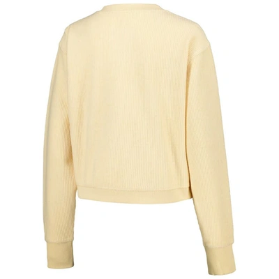 Shop League Collegiate Wear Cream Indiana Hoosiers Timber Cropped Pullover Sweatshirt