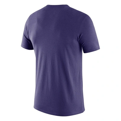 Shop Nike Unisex  Purple Phoenix Mercury Split Logo Performance T-shirt