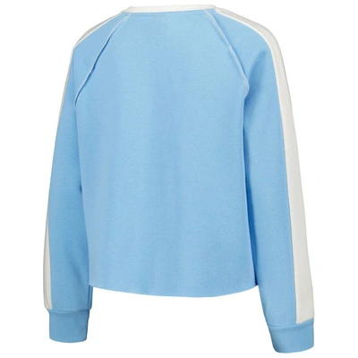 Shop Gameday Couture Carolina Blue North Carolina Tar Heels Blindside Raglan Cropped Pullover Sweatshirt In Light Blue