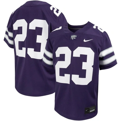 Shop Nike Youth  #23 Purple Kansas State Wildcats Untouchable Replica Game Jersey