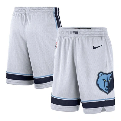 Shop Nike White Memphis Grizzlies Association Edition Swingman Shorts