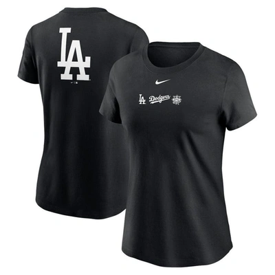 Shop Nike Black Los Angeles Dodgers Over Shoulder T-shirt
