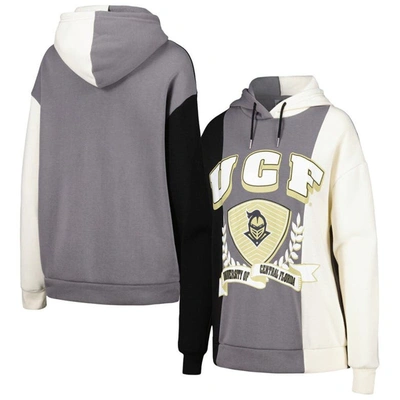 Shop Gameday Couture Black Ucf Knights Hall Of Fame Colorblock Pullover Hoodie In Gray