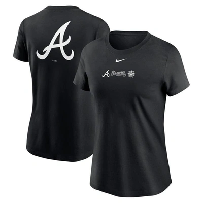 Shop Nike Black Atlanta Braves Over Shoulder T-shirt