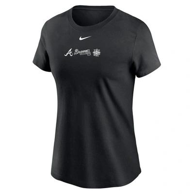 Shop Nike Black Atlanta Braves Over Shoulder T-shirt