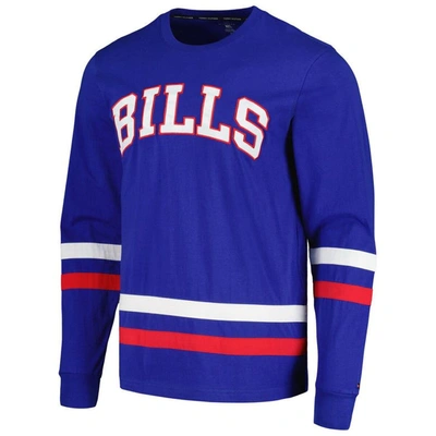 Shop Tommy Hilfiger Royal/red Buffalo Bills Nolan Long Sleeve T-shirt