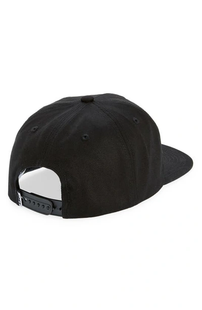 Shop Obey Logo Snapback Baseball Cap In Black