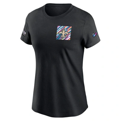 Shop Nike Black New Orleans Saints 2023 Nfl Crucial Catch Sideline Tri-blend T-shirt