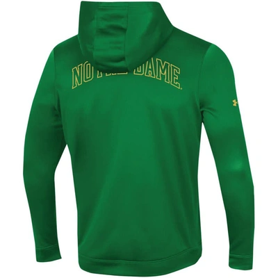 Shop Under Armour Green Notre Dame Fighting Irish 2023 Sideline Steiner Pullover Hoodie