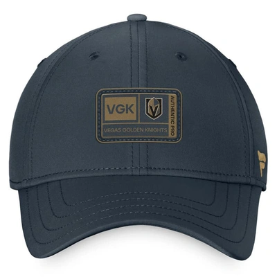 Shop Fanatics Branded  Gray Vegas Golden Knights Training Camp Flex Hat