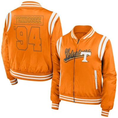 Shop Wear By Erin Andrews Tennessee Orange Tennessee Volunteers Football Bomber Full-zip Jacket