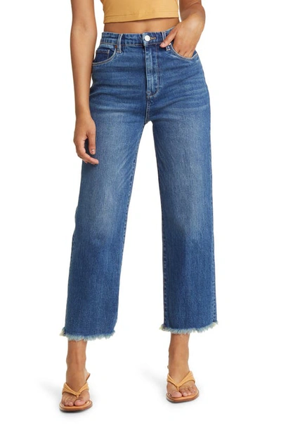 Shop Blanknyc The Baxter Straight Leg Crop Jeans In First Kiss