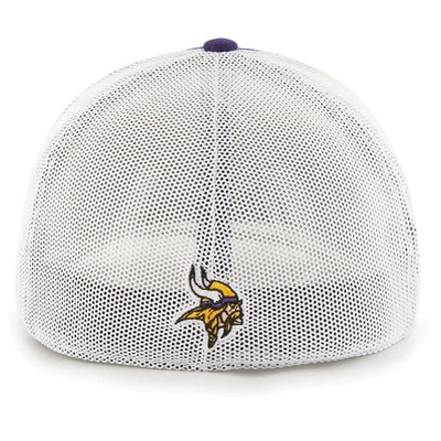 Shop 47 ' Purple Minnesota Vikings Leather Head Flex Hat