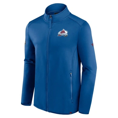 Shop Fanatics Branded  Blue Colorado Avalanche Authentic Pro Full-zip Jacket
