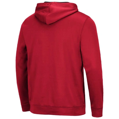 Shop Colosseum Red Louisville Cardinals Resistance Pullover Hoodie