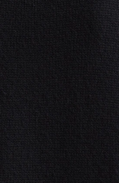 Shop Cinq À Sept Atlas Santina Mix Media Sweater In Black/ Ivory
