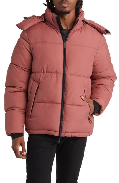 Shop The Very Warm Gender Inclusive Hooded Puffer Coat In Auburne