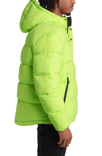 The Very Warm Water Resistantrecycled Nylon Anorak In Lime