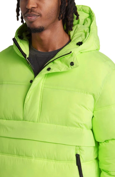 The Very Warm Water Resistantrecycled Nylon Anorak In Lime