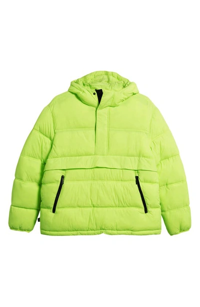 The Very Warm Water Resistantrecycled Nylon Anorak In Lime