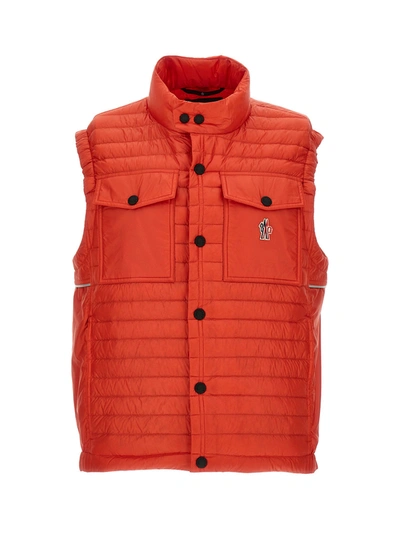 Shop Moncler Ollon' Vest Gilet Red
