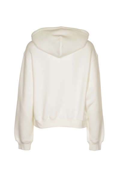 Shop Alexander Wang Logo Hoodie In White