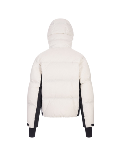 Shop Moncler White Pramint Short Down Jacket In Bianco