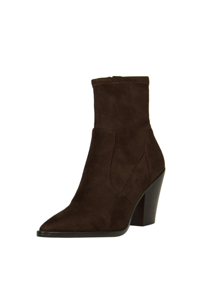 Shop Michael Kors Dover Heeled Boots In Chocolate