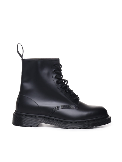 Shop Dr. Martens' 1460 Mono Lace-up Boots In Leather In Black