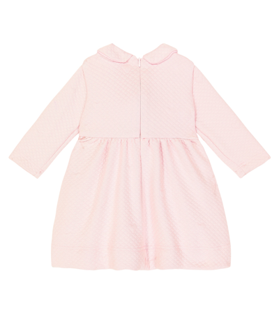 Shop Monnalisa Baby Jacquard Dress In Pink
