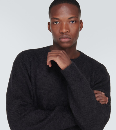 Shop Dolce & Gabbana Mohair-blend Sweater In Black