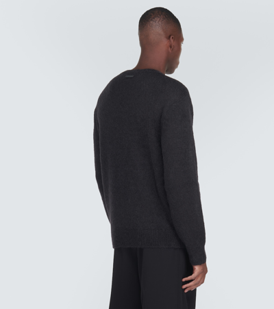 Shop Dolce & Gabbana Mohair-blend Sweater In Black