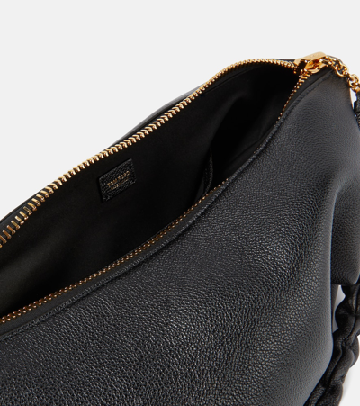 Shop Tom Ford Carine Large Leather Shoulder Bag In Black