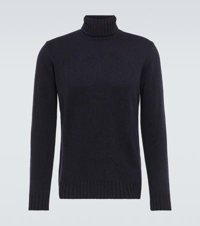 Shop Thom Sweeney Cashmere Turtleneck Sweater In Blue