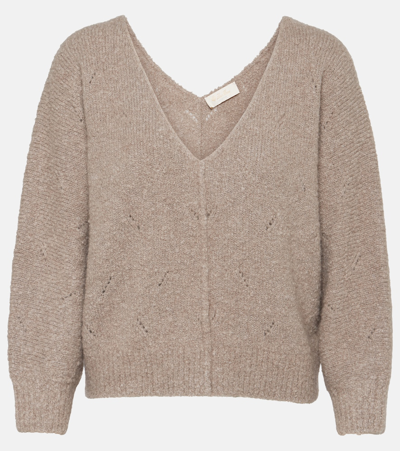 Shop Loro Piana Cashmere Sweater In Brown