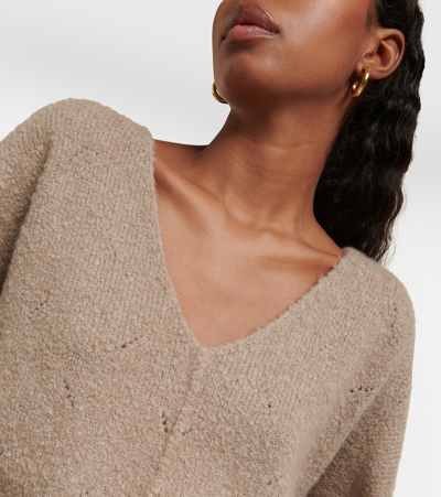 Shop Loro Piana Cashmere Sweater In Brown