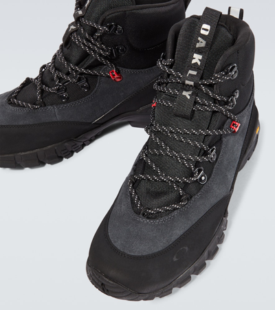 Shop Oakley Vertex Suede Hiking Boots In Black