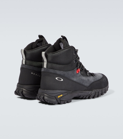 Shop Oakley Vertex Suede Hiking Boots In Black