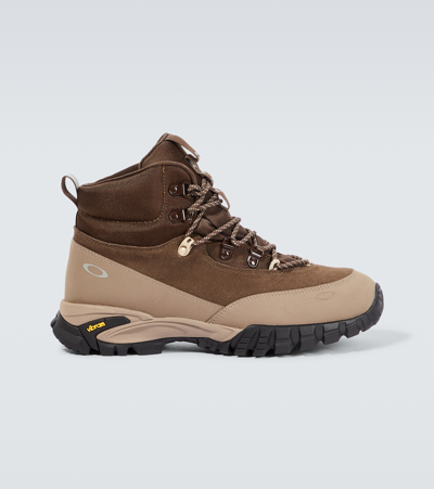 Shop Oakley Vertex Suede Hiking Boots In Brown