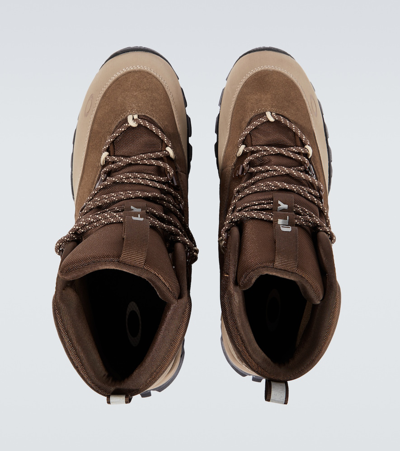 Shop Oakley Vertex Suede Hiking Boots In Brown