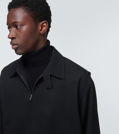 Shop The Row Ronan Wool Gabardine Jacket In Black