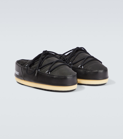 Moon Boot Evx Nylon Mules In Black